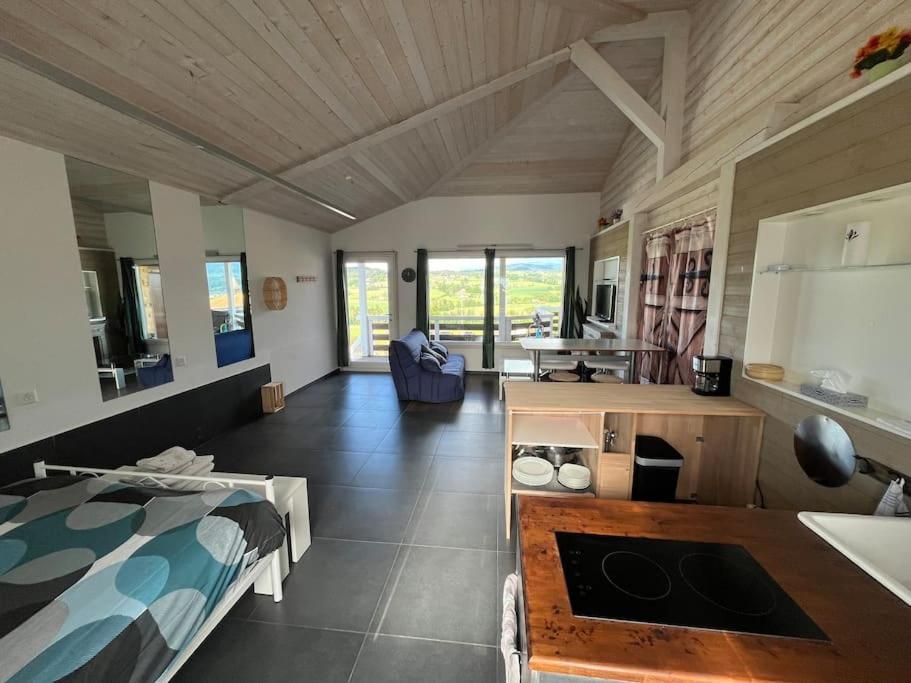 Apartamento Loft Des Milans, Petit Nid Douillet Perche Sur La Campagne Ecublens  Exterior foto